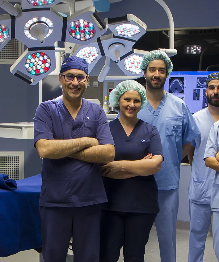 Equipa da Clitrofa no bloco operatório